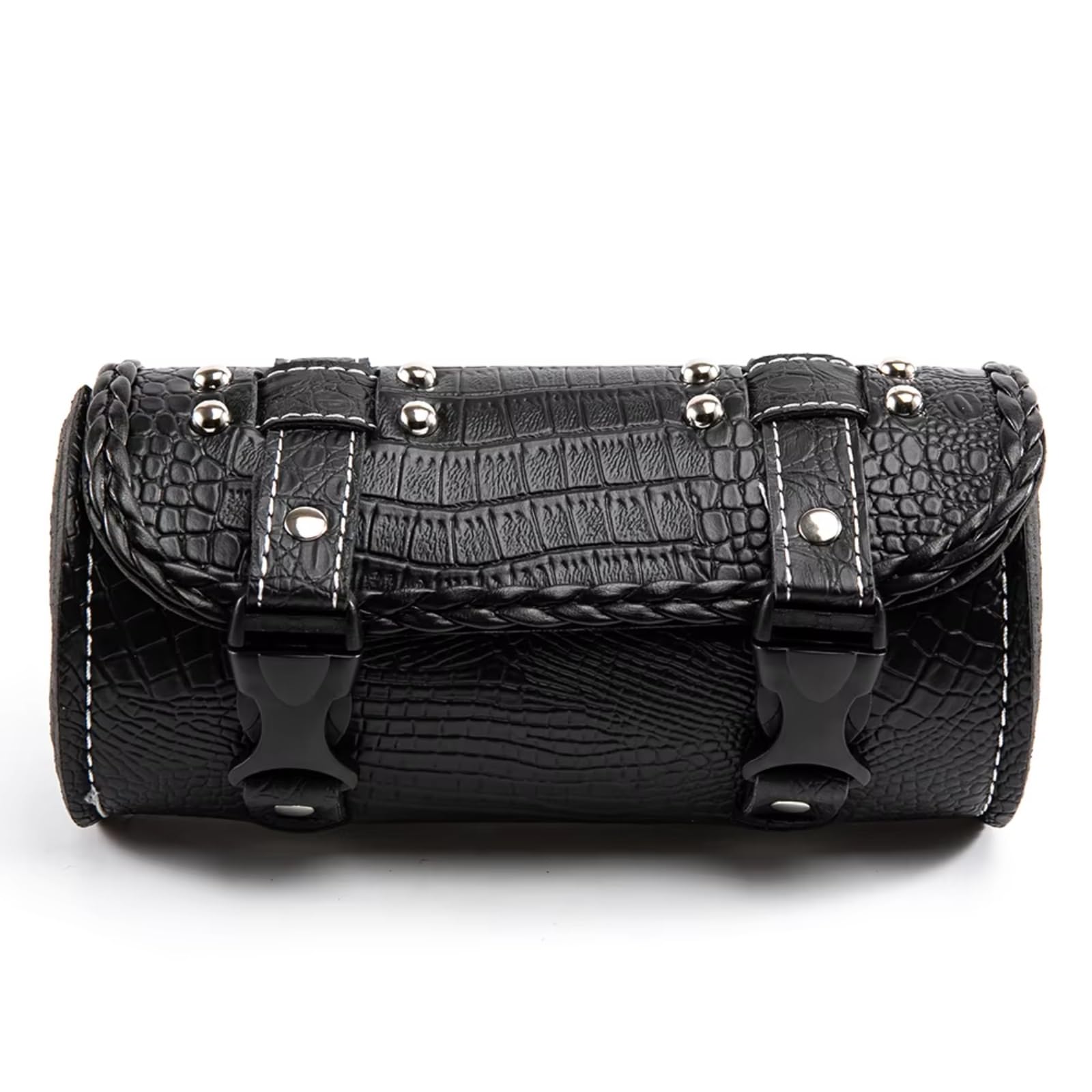Compatibile Con 1 Pz Borsa Per Attrezzi Moto Forcella Anteriore Manubrio Sella Roll Barrel Accessori Lo Stoccaggio Della Coda Da Per Corsa Sacche Moto(Black)