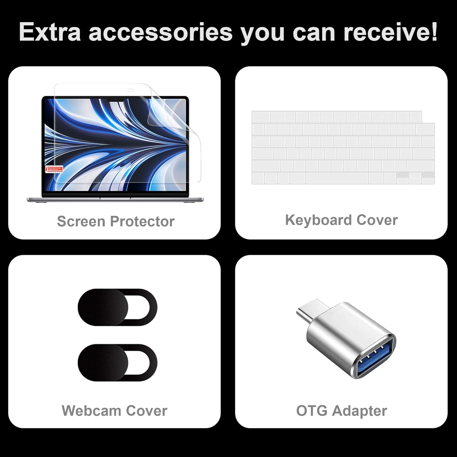 Case for M3 MacBook Pro 16 inch 2023 2021 Release A2991/A2485 A2780 M2 M1 Pro/Max, Hard Shell Case with Keyboard Cover & Screen Film & OTG Adapter & 2 Webcam Covers, Flower Elements