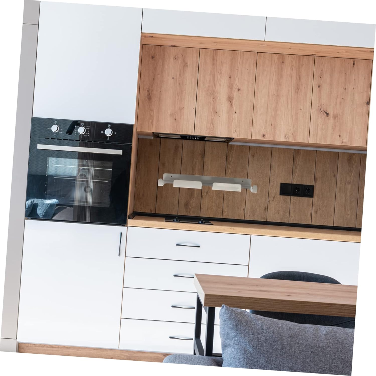 Wall Mounted Stainless Steel Pizza Tool Storage Rack Practical Organizer for Baking Accessories Kitchen Wall Shelf for Home Decoration
