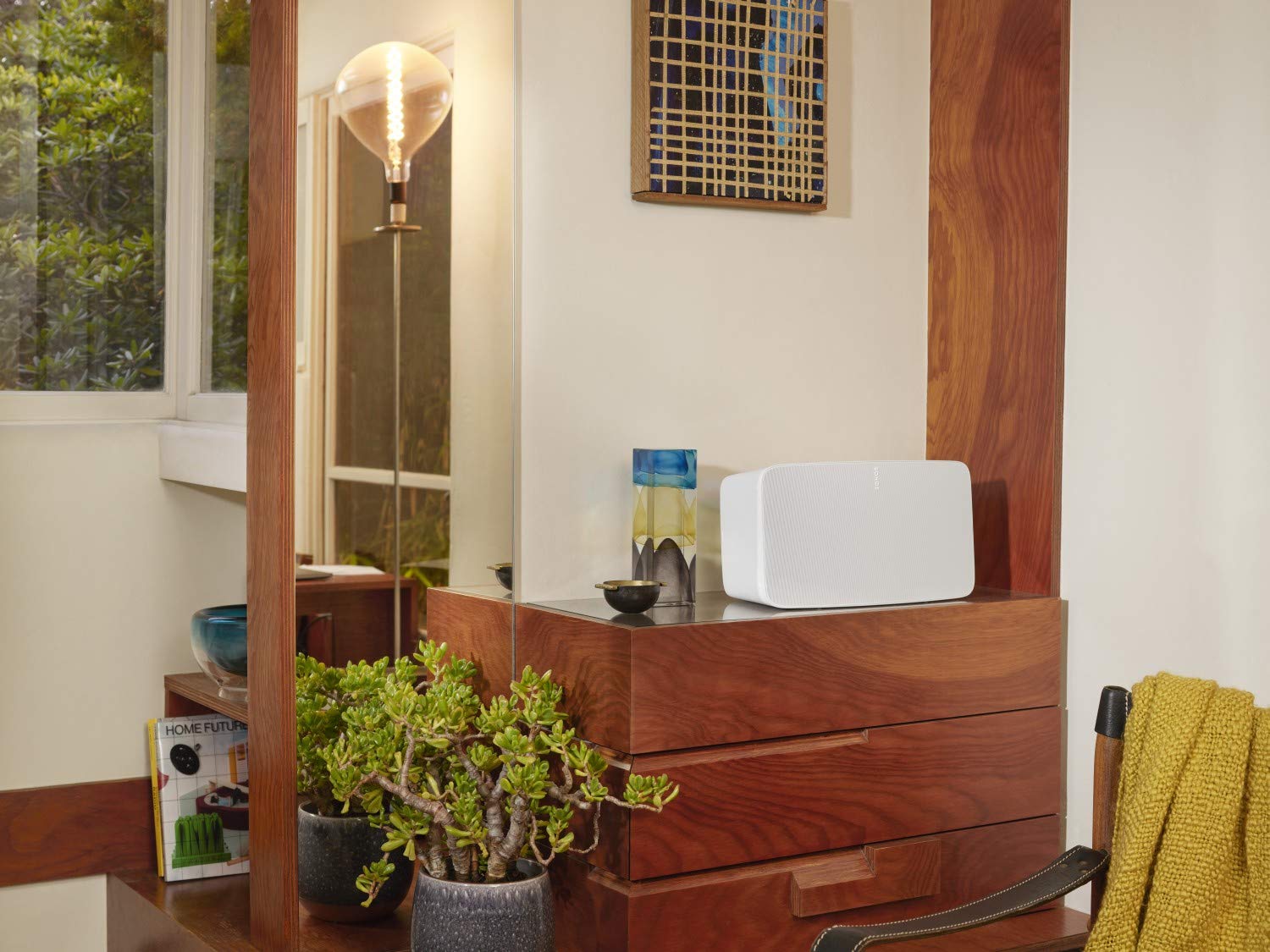 Sonos Five, coppia di altoparlanti stereo Wi-Fi, colore bianco, potente altoparlante per streaming musicale con suono HiFi cristallino – altoparlante multiroom compatibile con AirPlay