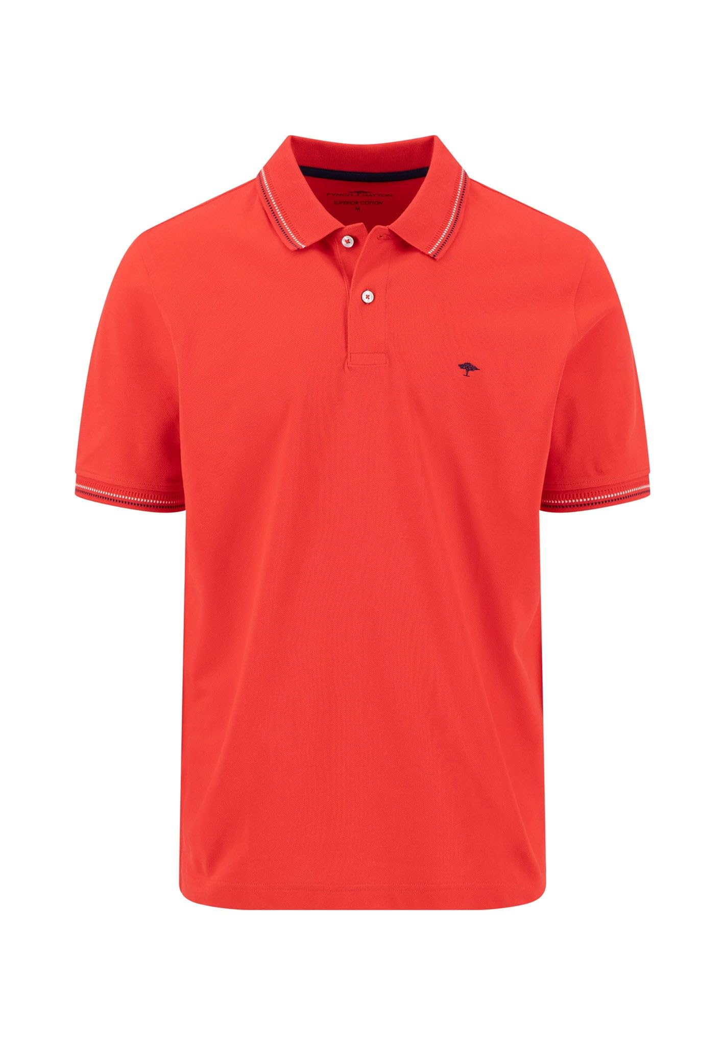 FYNCH-HATTON Poloshirt aus Baumwolle mit Kontrastdetails und Polokragen