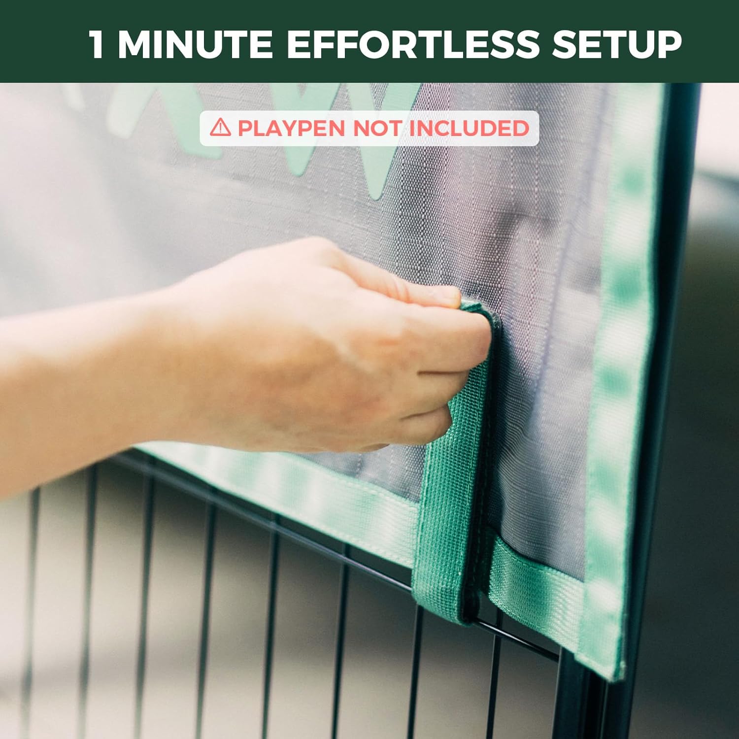 FXW Sun Shade Specialized for FXW Dog Playpen (Not Suitable for Other Brands), Fits for 32"/40" H Rollick/Instant Dog Playpen│Patent Pending (Playpen not Included)