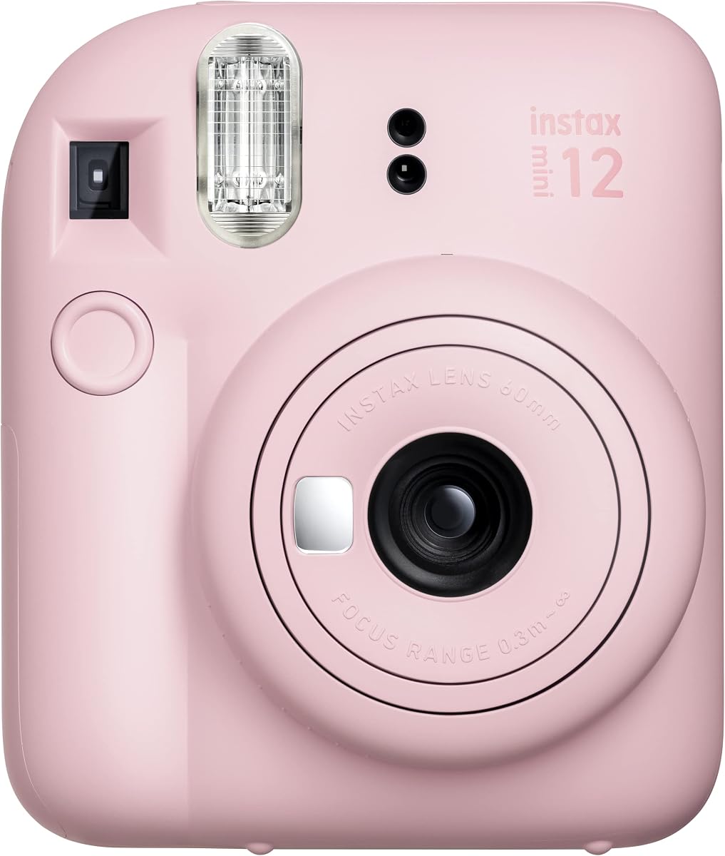 Instax Mini 12 Instant Camera, Blossom Pink
