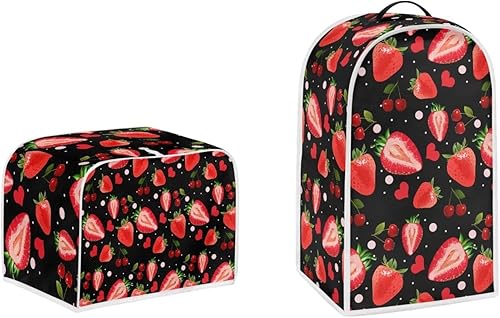 Vista 161 de doginthehole Lindos elefantes decorativos para electrodomésticos pequeños, juego de cubiertas de protección de huellas dactilares para cocina