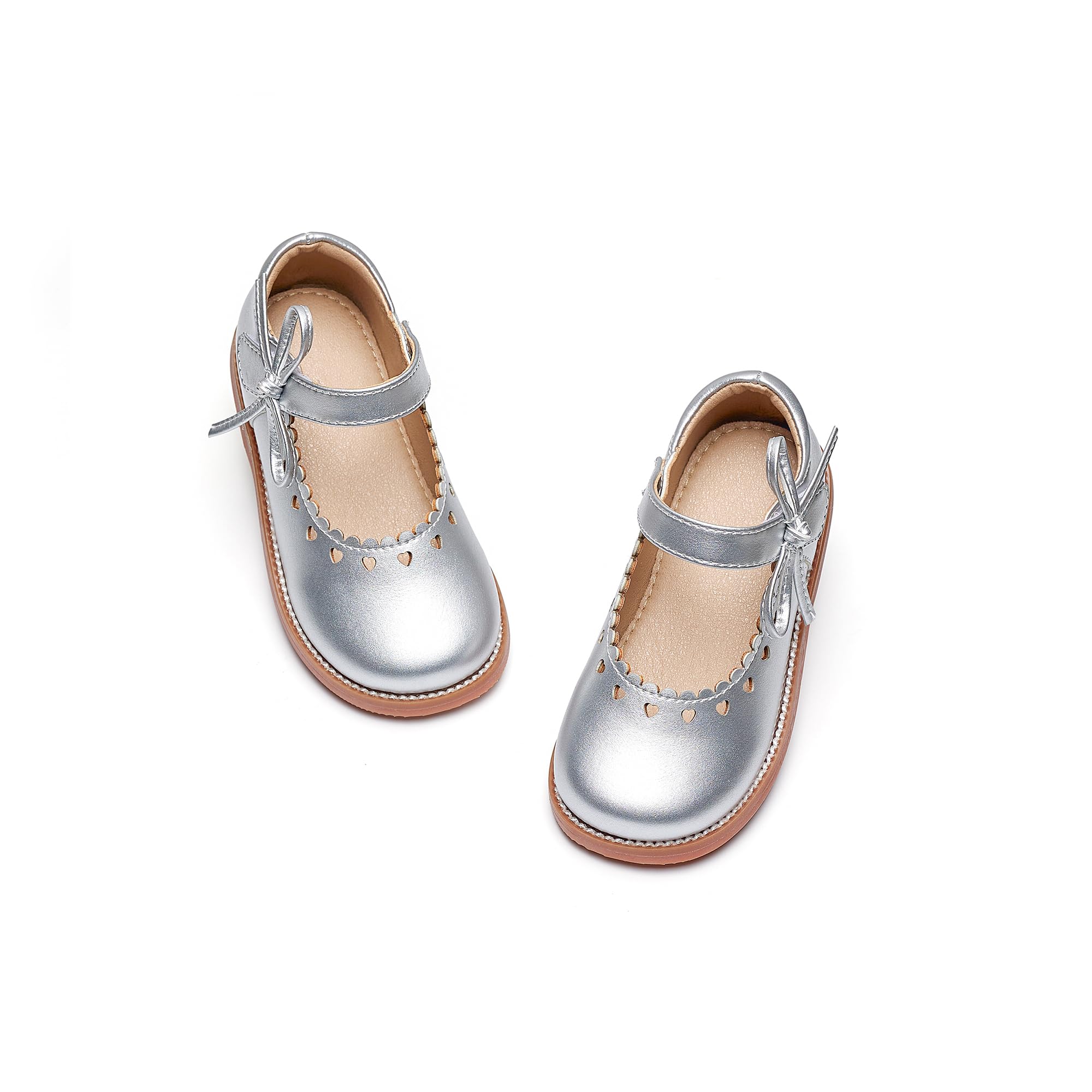 Flaryzone Toddler Girls Mary Jane School Uniform Oxfords Dress Shoes Flats