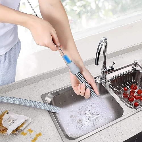 Miniatura 5 de Cepillo de limpieza de tubos CPAP  Acero inoxidable flexible (6 pies) más práctico cepillo (10 pulgadas) se adapta a tubos estándar de 0.866 in de