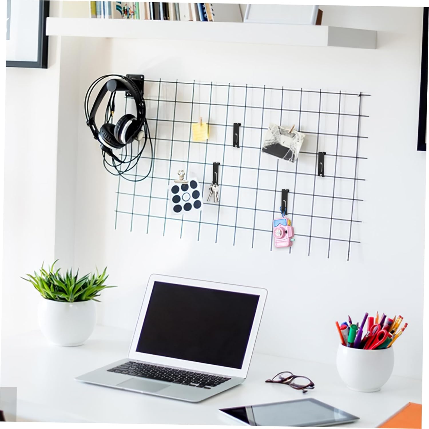 Grid Frame Wall Hooks Metal Grid Wall Mount Brackets Display Hooks for Retail for Home