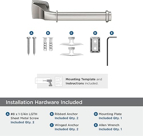 Vista 68 de Amerock BH36034CZ Toallero de bronce champán Toallero de 24 pulgadas (24.016 in) Revitalize Toallero de baño Accesorios de baño
