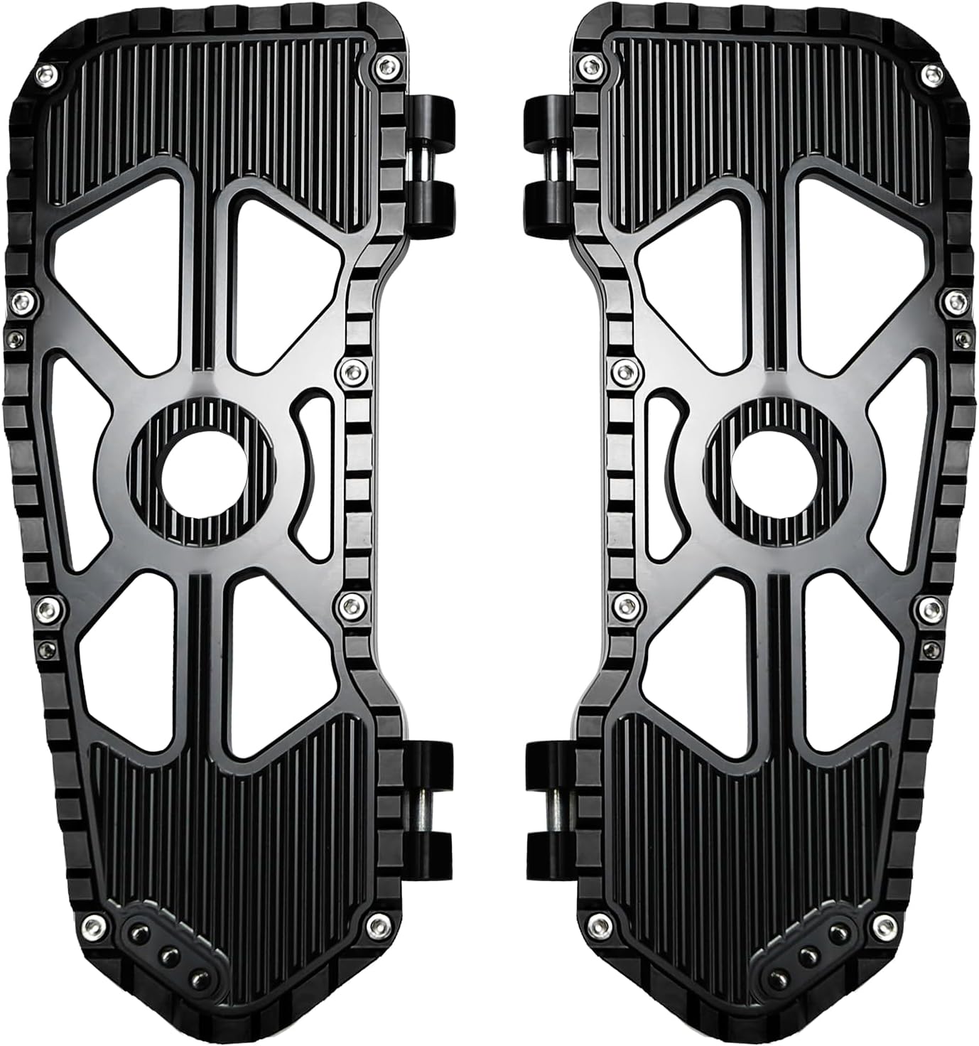 Foot Pedal Floorboard for Harley Touring/Road King/Road Glide/Street Glide/Electra Glide/CVO Tri Glide 1999-2025 & 2009-Later Trike Models (Red black)