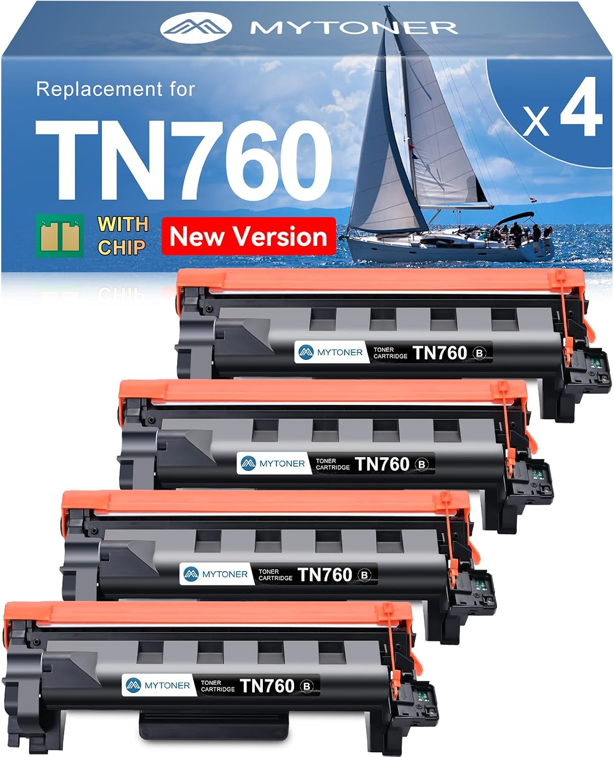 MYTONER TN760 Toner Compatible for Brother TN-760 L2690DW L2710DW Printer