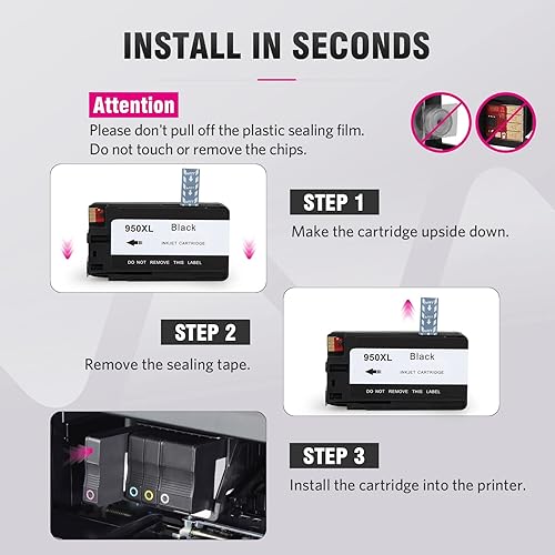 Miniatura 5 de Cartucho de tinta compatible 950 951 XL de repuesto para HP 950XL 951XL para Officejet Pro 8610 8600 8620 8630 8640 8660 8100 8615 8625 251dw 271dw