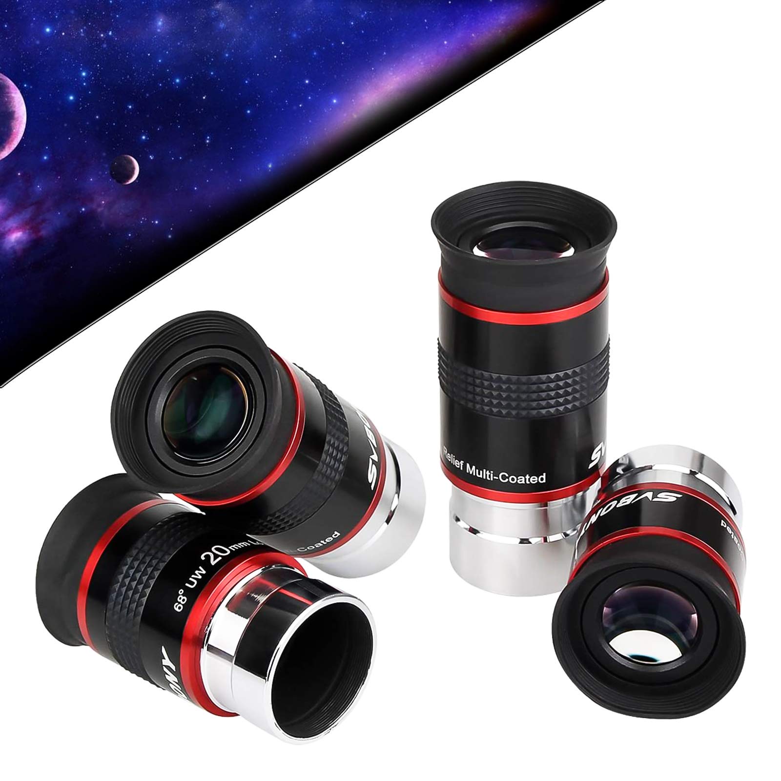 68-Degree Ultra Wide Angle Eyepiece For Telescope (6mm