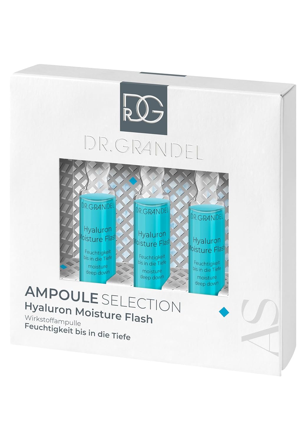 DR. GRANDEL Hyaluron Moisture Flash Ampoules I moisture deep down for a freshness boost