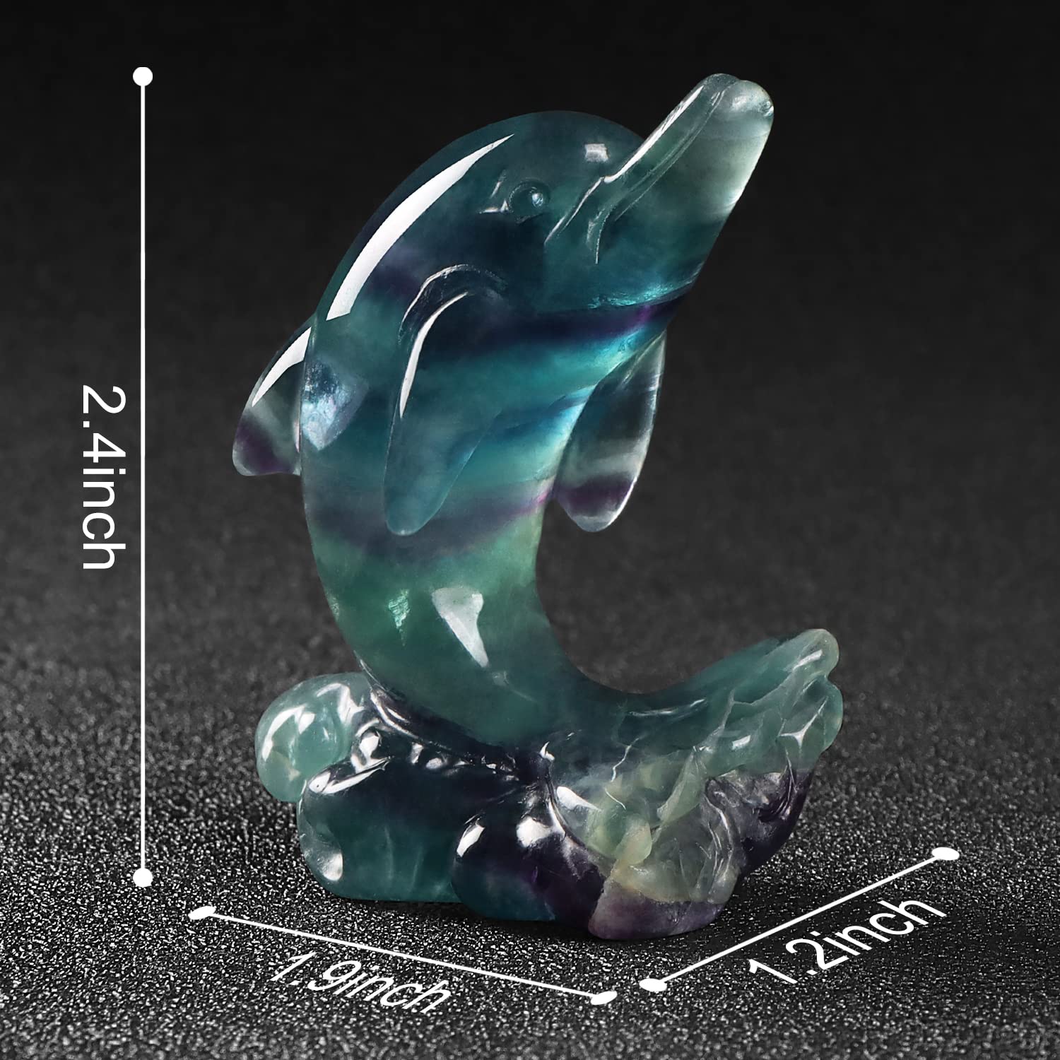 Amazon.co.jp: Artistone 2.4インチ レインボー 蛍石 クリスタル