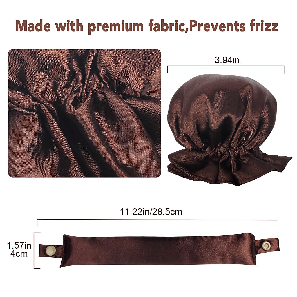 Heatless Hair Curlers, No Heat Curling Rod With Soft Satin Caps for Long & Medium Hair - Image 2
