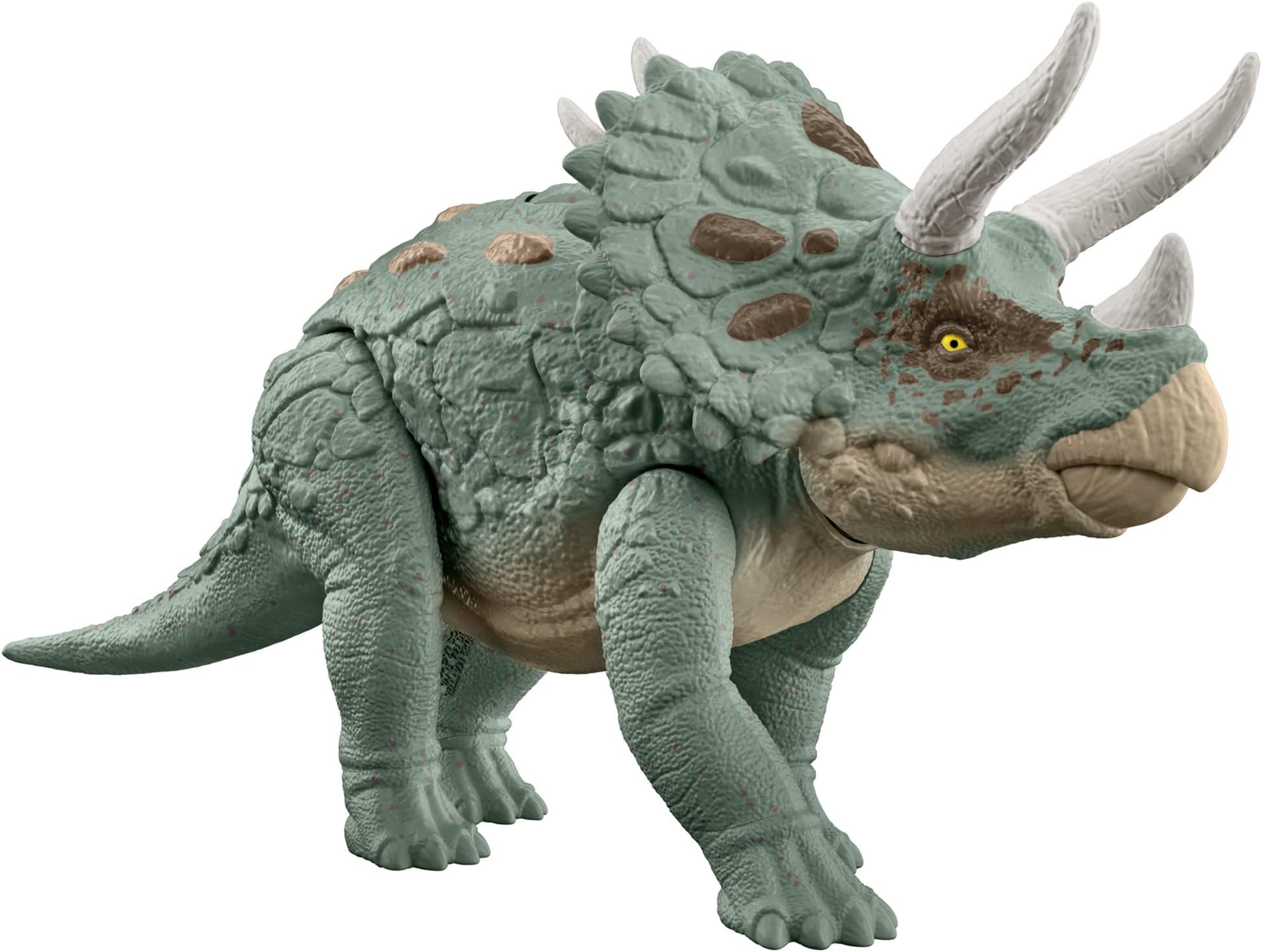 Mattel Jurassic World Big Action! Triceratops HTK79 [Dinosaur Toy] [Total Length: Approx. 14.0 inches (35.6 cm)] [4 years and up]