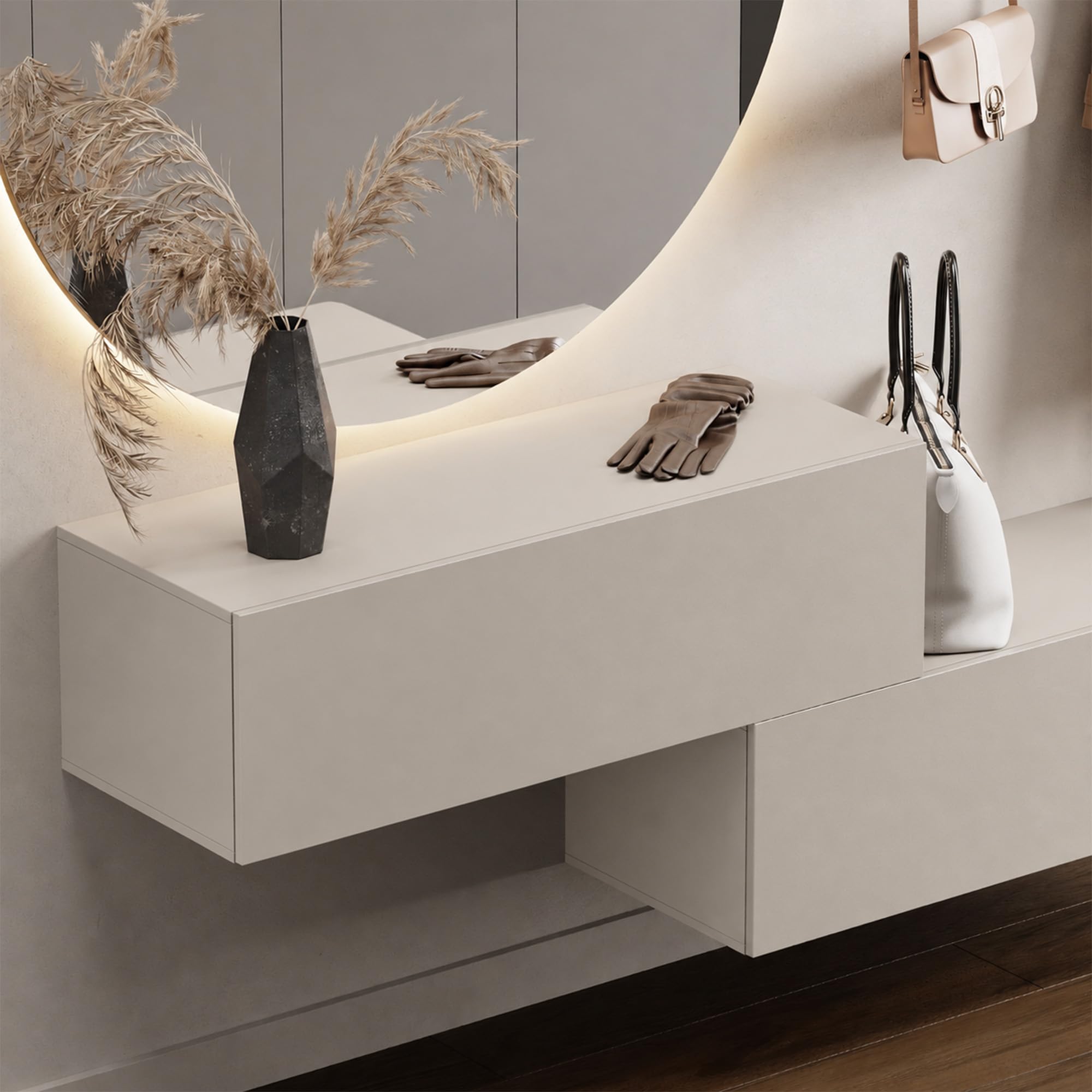 Planetmöbel Flur Möbel Garderobe 2X 100 cm Hängeschrank