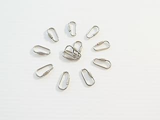 Pear Links Nickle Plated Bird/parrot Toy Parts 12 Pieces 1 3/8