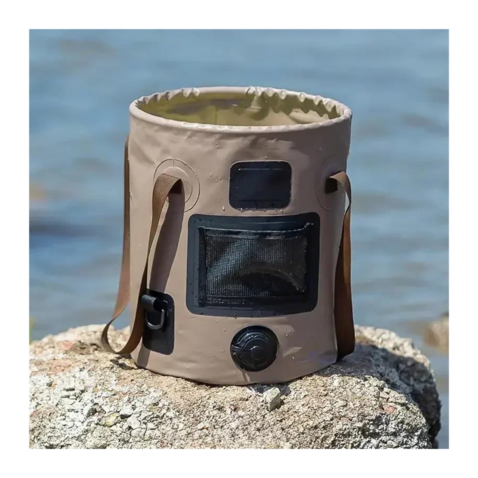25L Portatile Pieghevole Secchio Sacchetto di Immagazzinaggio Acqua di Viaggio Esterna Impermeabile Articoli di Pesca