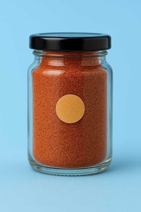 SPELT Kraft Mini Sticker, Yuvarlak Etiket, 2,5 cm Çap, Kahverengi, Baharat Kavanozları ve Cam Şişeler için, 500'lü Rulo