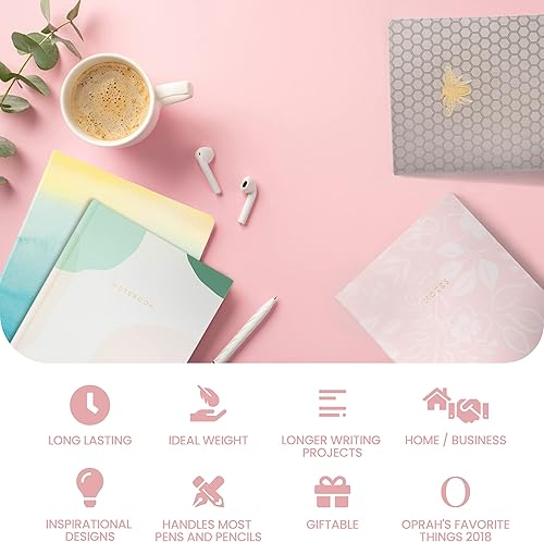 Miniatura 6 de Eccolo World Traveler - Diario de tamaño de escritorio cuaderno de 256 páginas rayadas 8 x 10 pulgadas