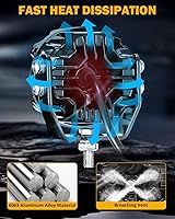 Vista 7 de Auxbeam - Luces de conducción redondas de 3 pulgadas, laterales, 108 W con DRL ámbar, luz de zanja ultraancha de 270°, 3 modos de luz, blanca, ámbar