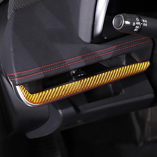 Miniatura 6 de CHEAYAR Adhesivo suave de fibra de carbono real 3D para tablero de instrumentos de automóvil, compatible con Corvette C8 Stingray Z06 Z51 2020 2021