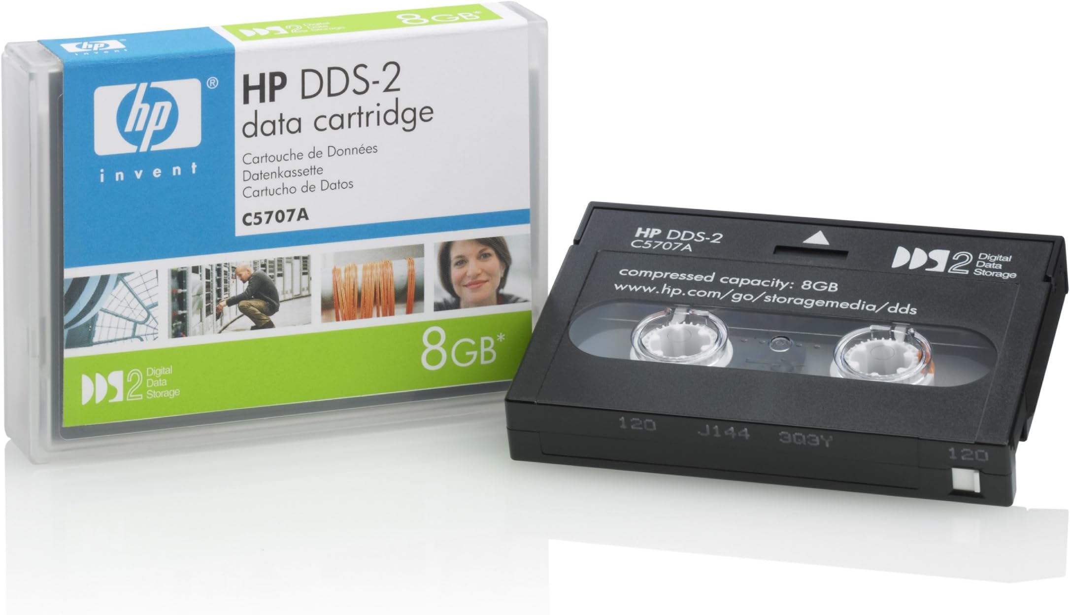 HP Original C5707A DDS-2 8 GB Data Cartridge (120m, C5707A)