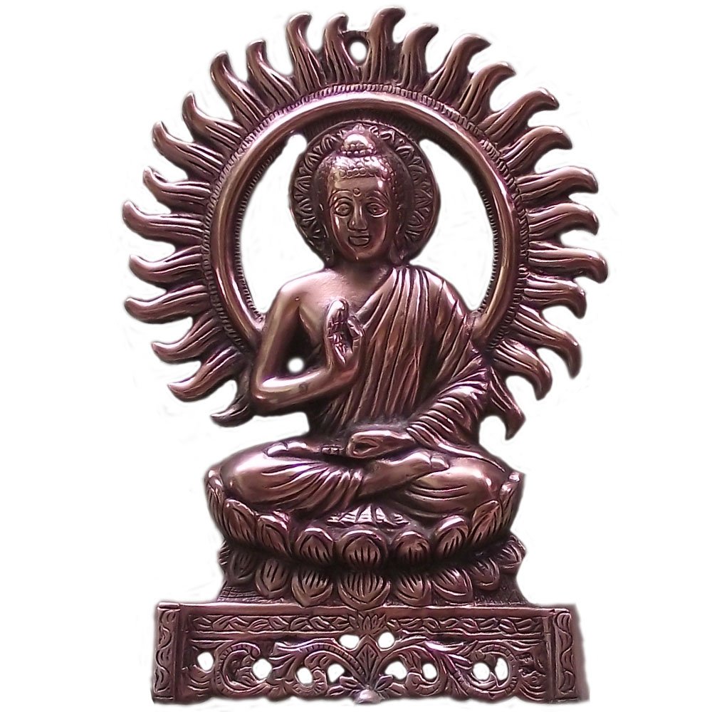 Seigneur Bouddha finition cuivre fait main pour rompre le stress du bureau