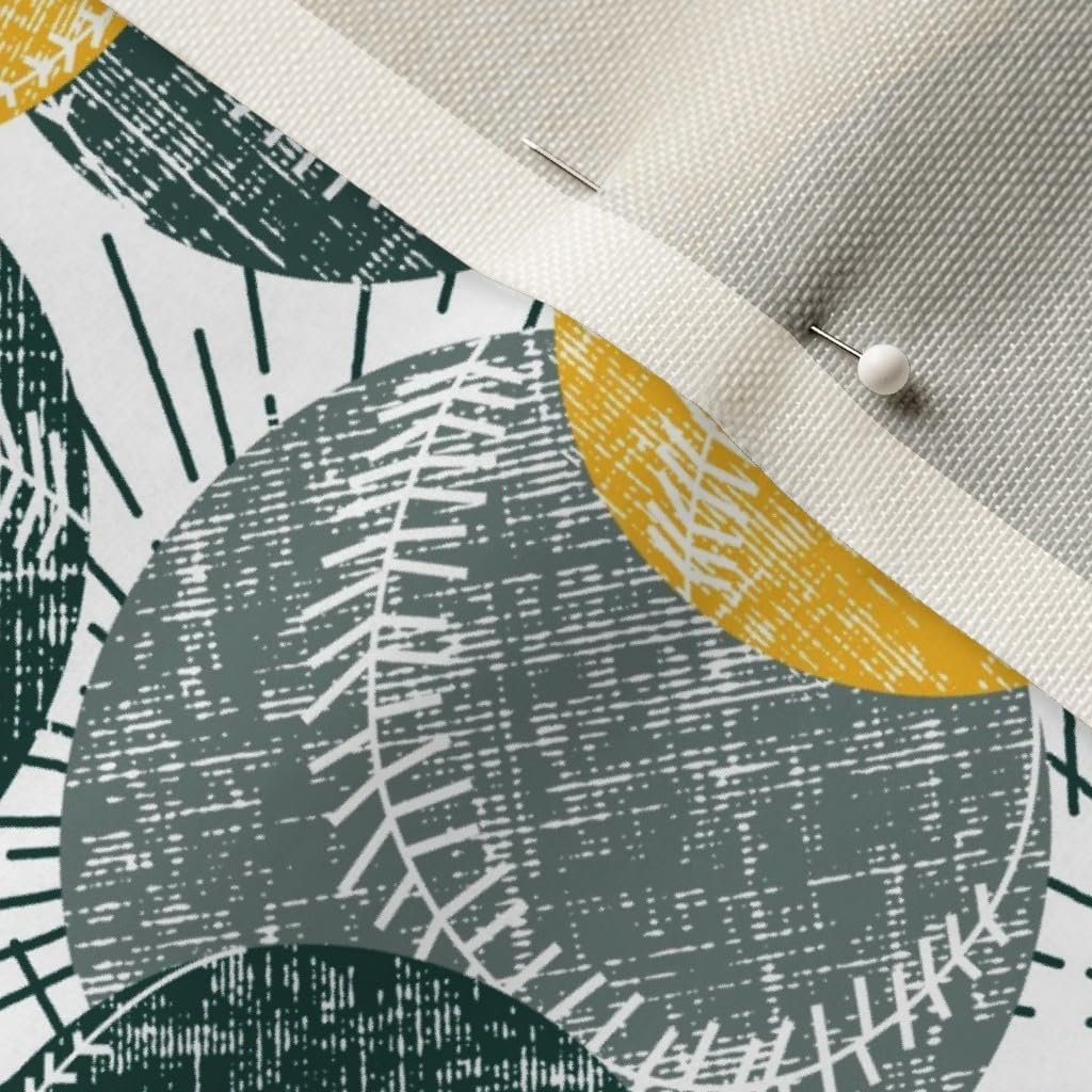 Spoonflower Fabric - Baseball Printed on Upholstery Velvet Fabric Fat Quarter - Upholstery Home Decor Bottomweight Apparel