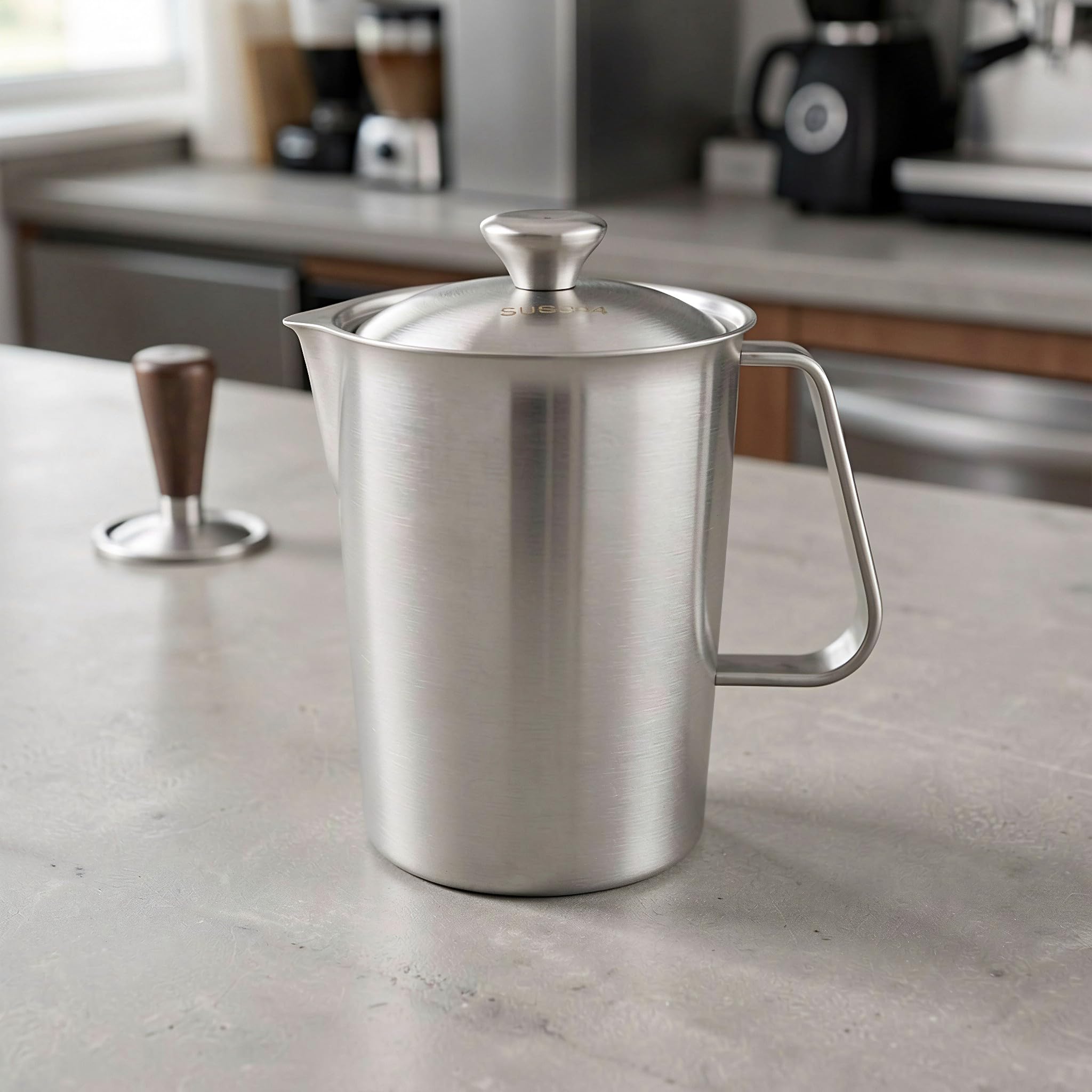 OUNONA Pichet doseur, 1500 ml, graduations en ml, large ouverture pour un