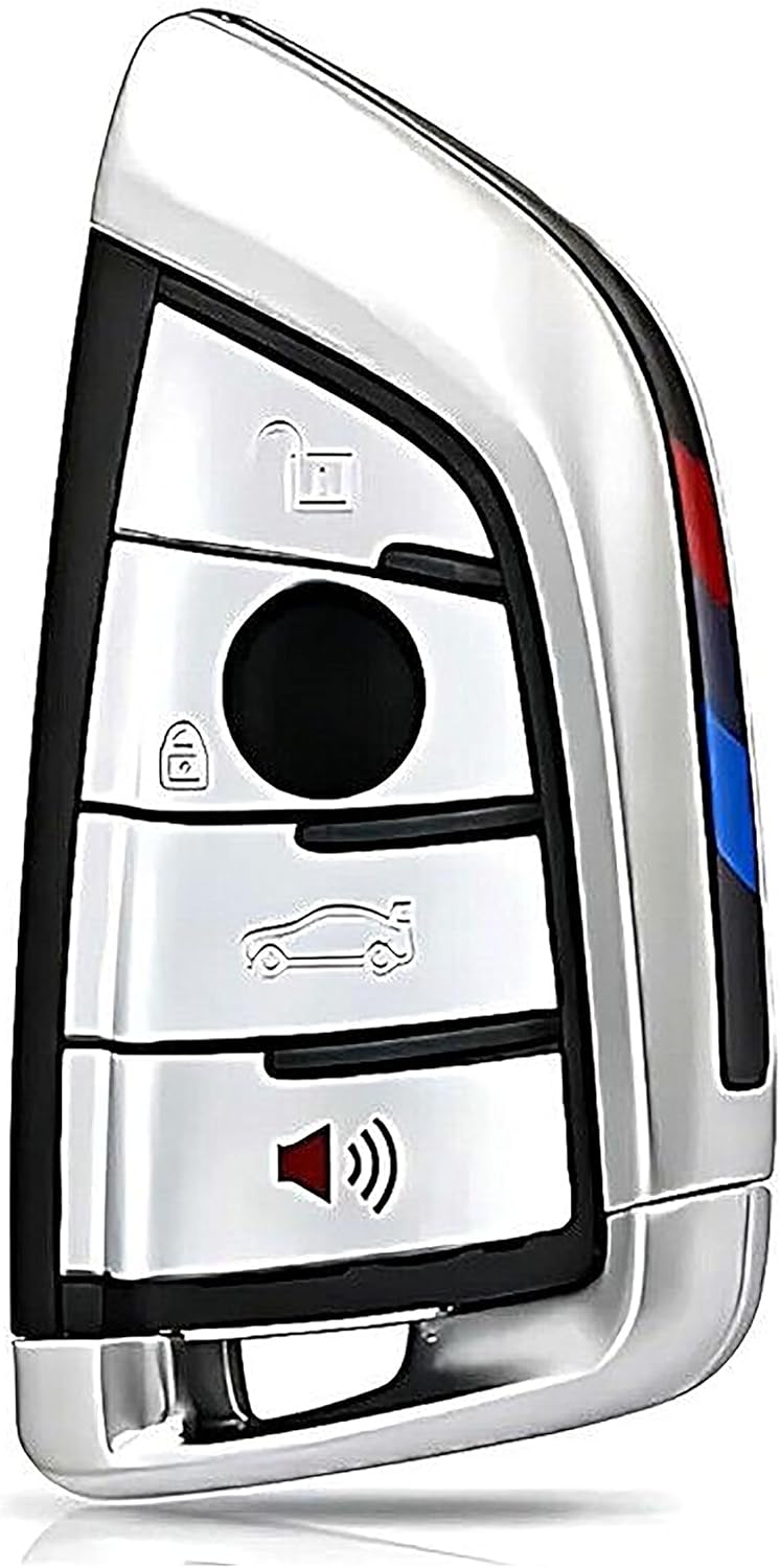 1x New Quality Replacement Proximity Key Fob Remote Compatible with & Fit for BMW - 434 Mhz FEM / BDC - MPN NBGIDGNG1-02 Silver