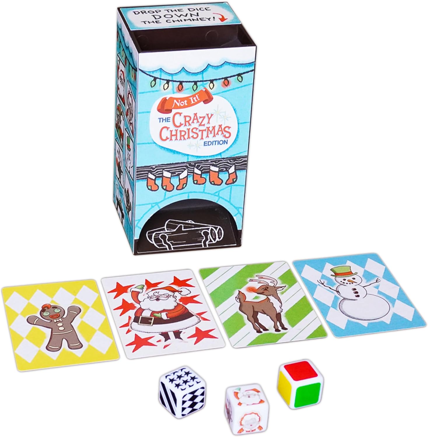 Not It! Crazy Christmas – Fast-Paced Dice & Card Game for Kids & Families | Holiday-Themed Matching Game | Ages 6+ | 2–6 Players | Fun Christmas Party Game