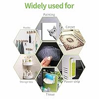 Vista 5 de 50 almohadillas adhesivas de doble cara para montaje, cinta cuadrada precortada de dos caras de 1-3/8 pulgadas, cinta adhesiva de doble cara