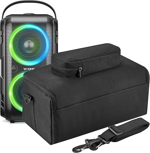 Funda de transporte para W-King T9-2 80W altavoz Bluetooth inalámbrico para fiesta, funda de viaje, bolsa de hombro para W-King T9-2, bolsillos de