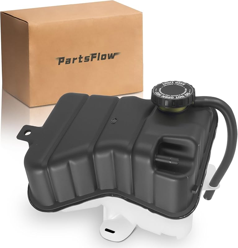 Tanque do reservatório de expansão do líquido de arrefecimento PartsFlow com tampa e tubo para Cadillac DeVille, Oldsmobile Aurora e Pontiac Bonneville – 1 unidade