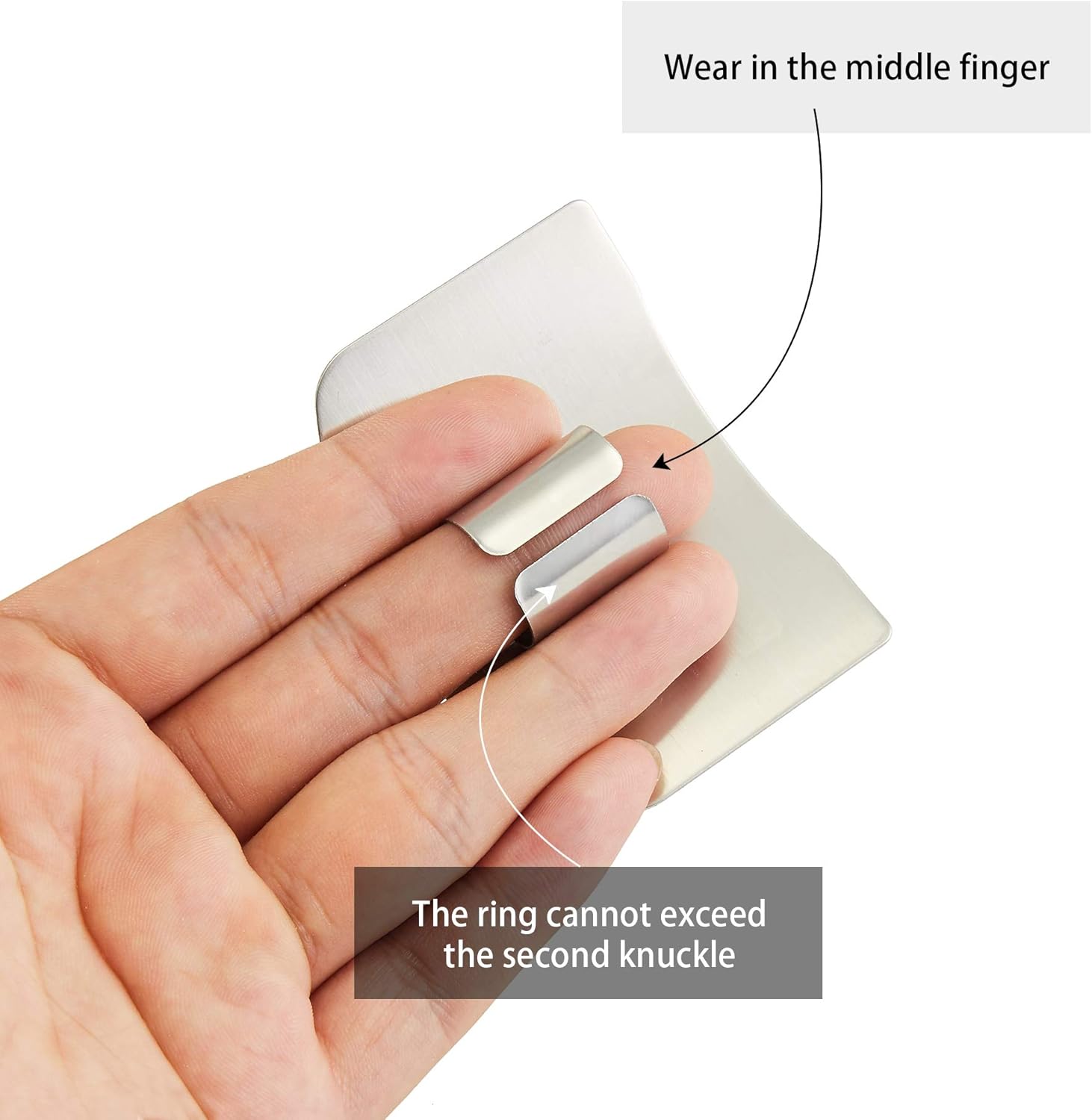 2 Packs Stainless Steel Finger Guards,Cutting Knife Cutting Protector,Kitchen Tool Guard Finger Protector For Slicing and Chopping: Home & Kitchen