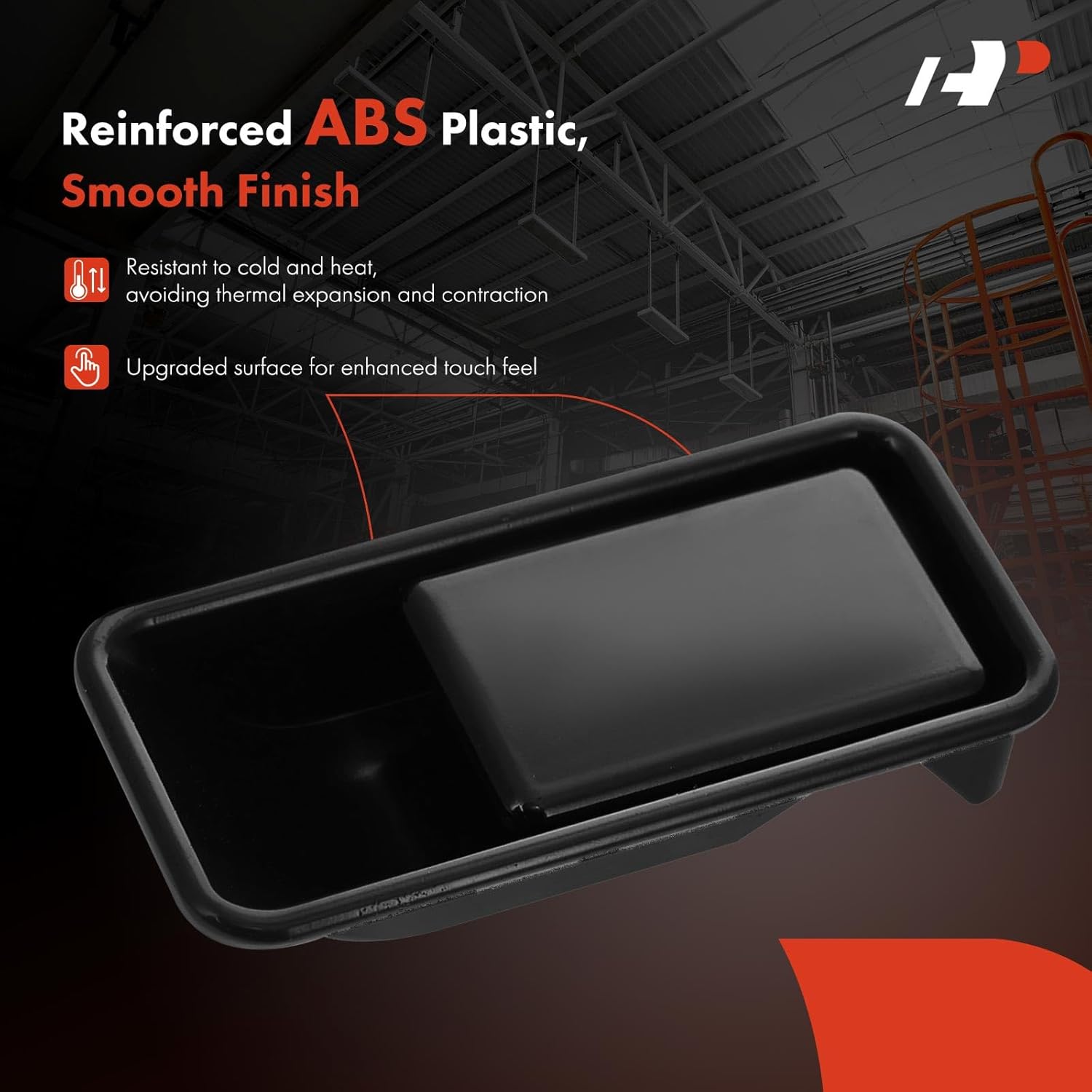 A-Premium Outside Exterior Door Handles Compatible with Jeep TJ Series Wrangler 1997-2006, with Half Doors, Smooth Black, 2-PC Set, Front Driver and Passenger Side