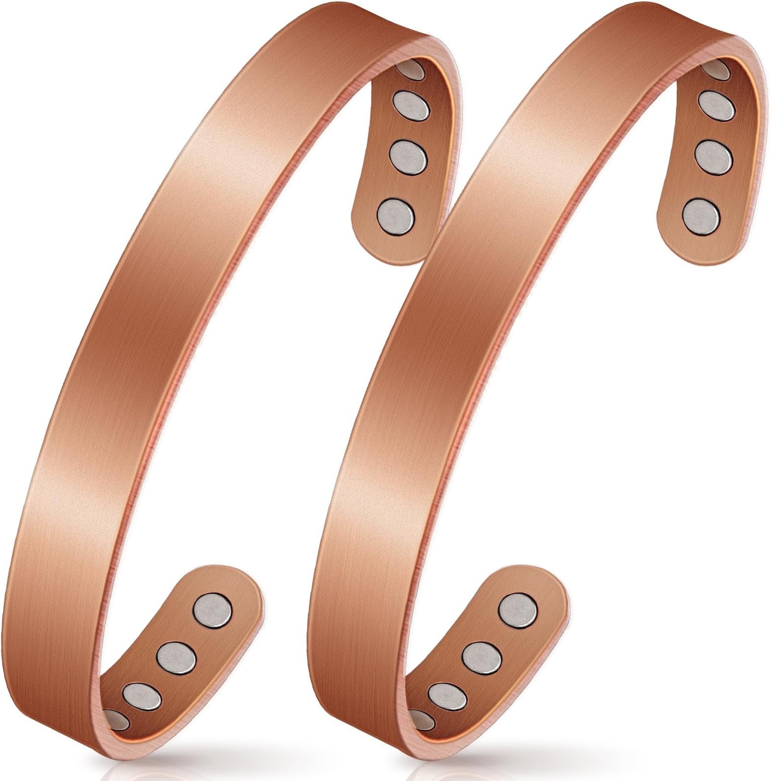 Copper Bracelets for Women & Men: Magnetic Bracelets with 8 Magnets, 3500 Gauss, 100% Pure Copper