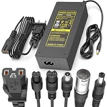 ETL Certified 42V 2A Electric Scooter & Hoverboard Fast Charger for 36V 10S Lithium Battery, Universal 7-in-1 ebike Replacement Plugs for Gotrax/Jetson/Razor/Ninebot/Segway,etc