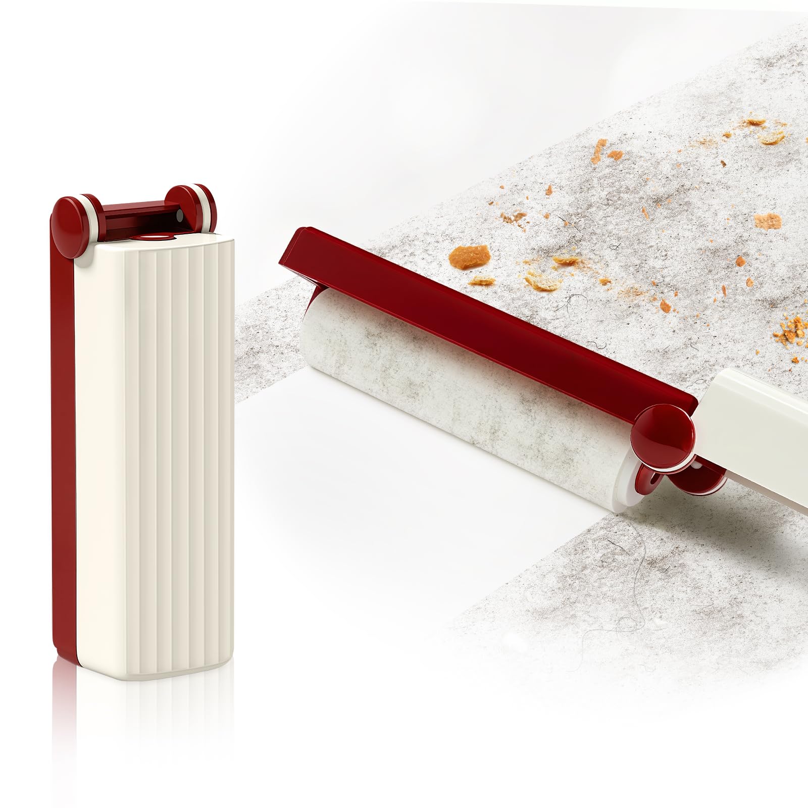 ミニ糸くずローラー - 再利用可能 洗濯可能 衣類用ジェル糸くず取り - 小型ペットの毛リムーバー - 犬猫ペットの毛用粘着クリーナー