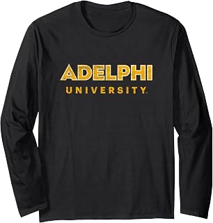Adelphi University Panthers Distressed Primary Long Sleeve T-Shirt