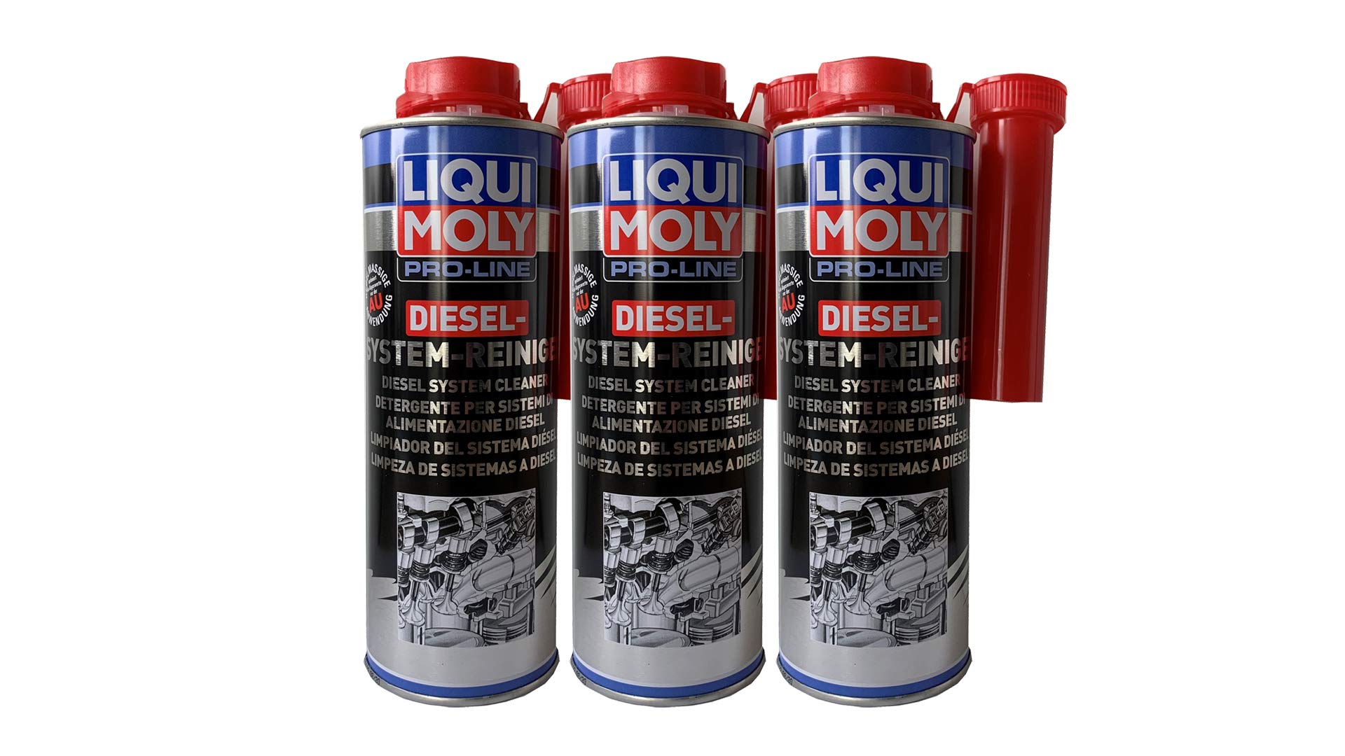 3x LIQUI MOLY 5156 Pro-Line Diesel System Reiniger Diesel-Zusatz 500ml