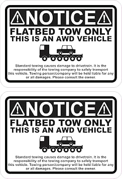 StickerTalk Flatbed Tow Only Vinyl Stickers, 3.5 inches by 2.5 inches