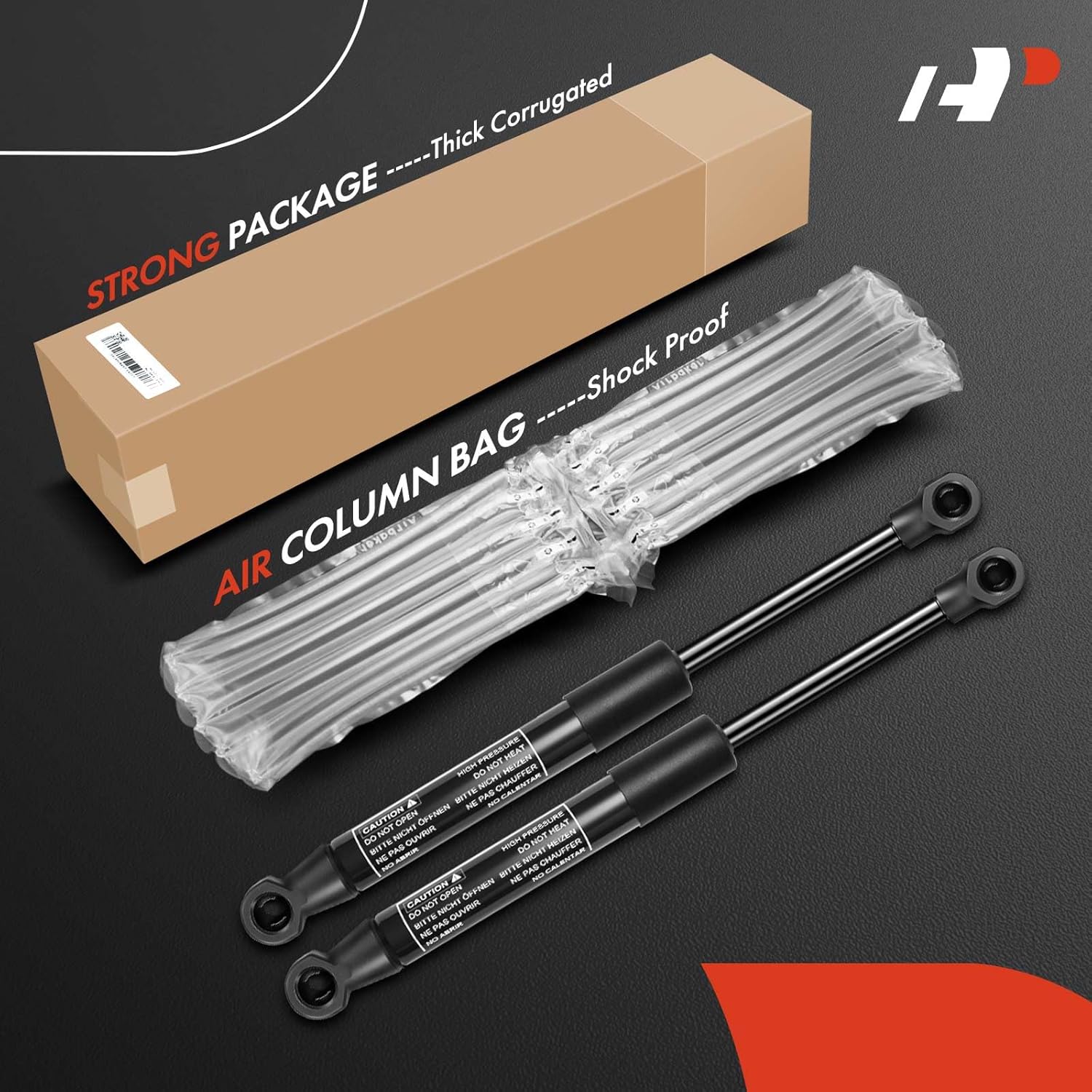 A-Premium Back Cargo Cover Lift Support Compatible with BMW Models - E61 Series 530xi 2006-2007, 535i xDrive 2009-2010, 535i 2010, Wagon w/Divided Cargo Shelf Back - Replace# 51479139349, 2PC-Set