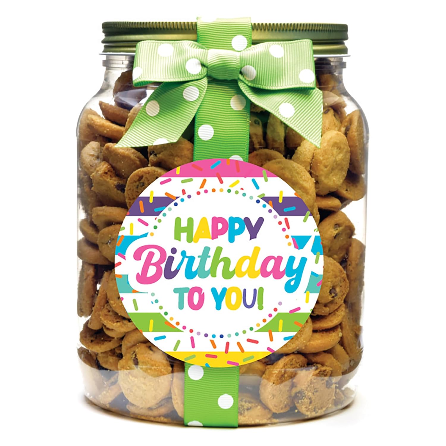 Nam's Bits Chocolate Chip Cookies - Birthday Half Gallon Jar - SCHB