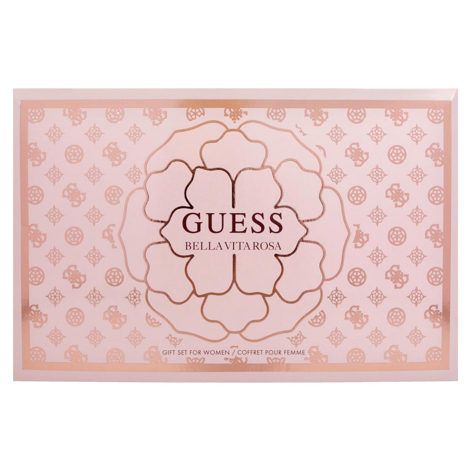 Guess Bella Vita Rosa by Guess for Women - 4 Pc Gift Set 3.4oz EDT Spray, 0.5oz EDT Travel spray, 3.4oz Body Lotion, Pouch - Image 5