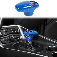 Vista 11 de Voodonala Para Challenger Charger ABS Perillas de palanca de cambios para Dodge Challenger Charger Accesorios 2018-2022 Durango Blue 3 piezas
