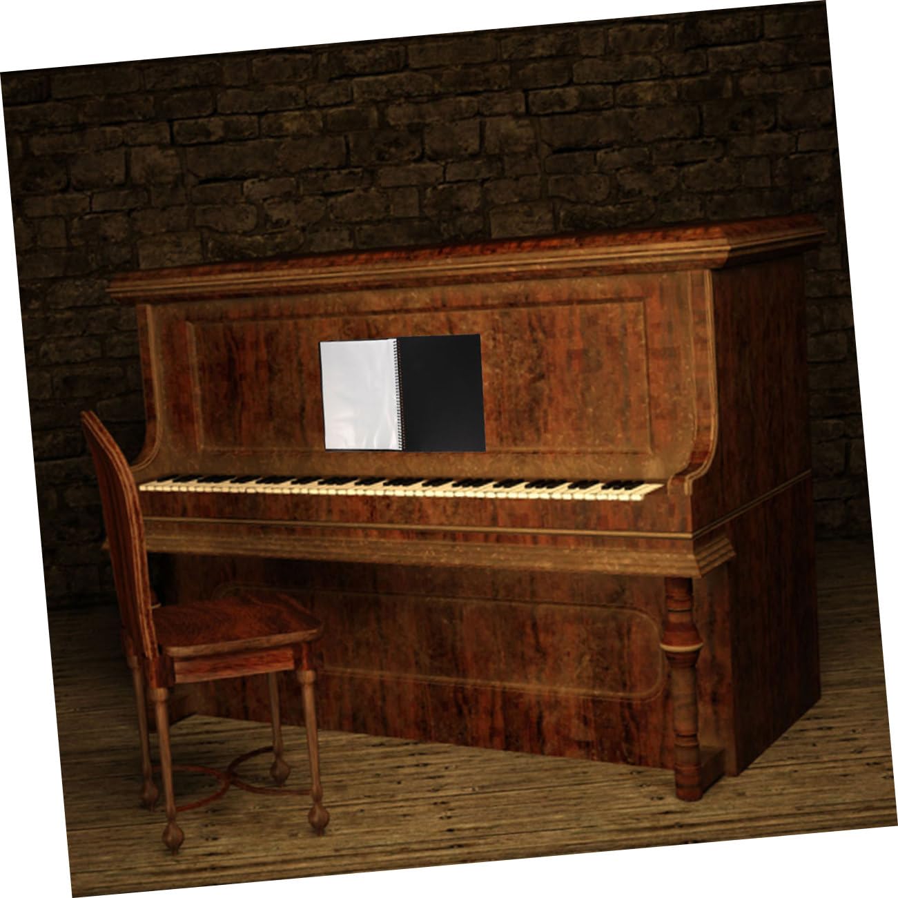 Nero Raccoglitore Porta Spartiti Musicali Pp 30 Pagine 2 Pezzi, A4