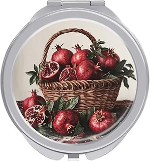 Makeup Mirror Pomegranates in Basket Vanity M...